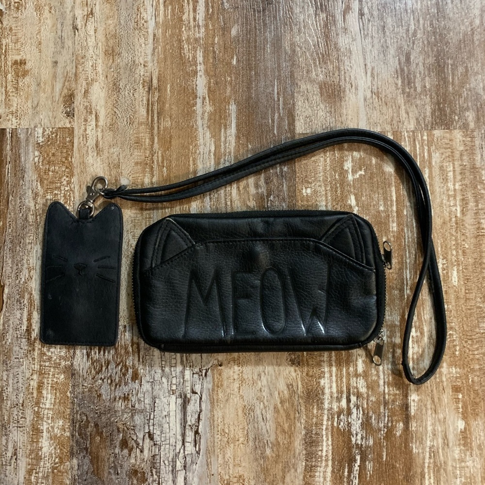 H&am wallet + lanyard